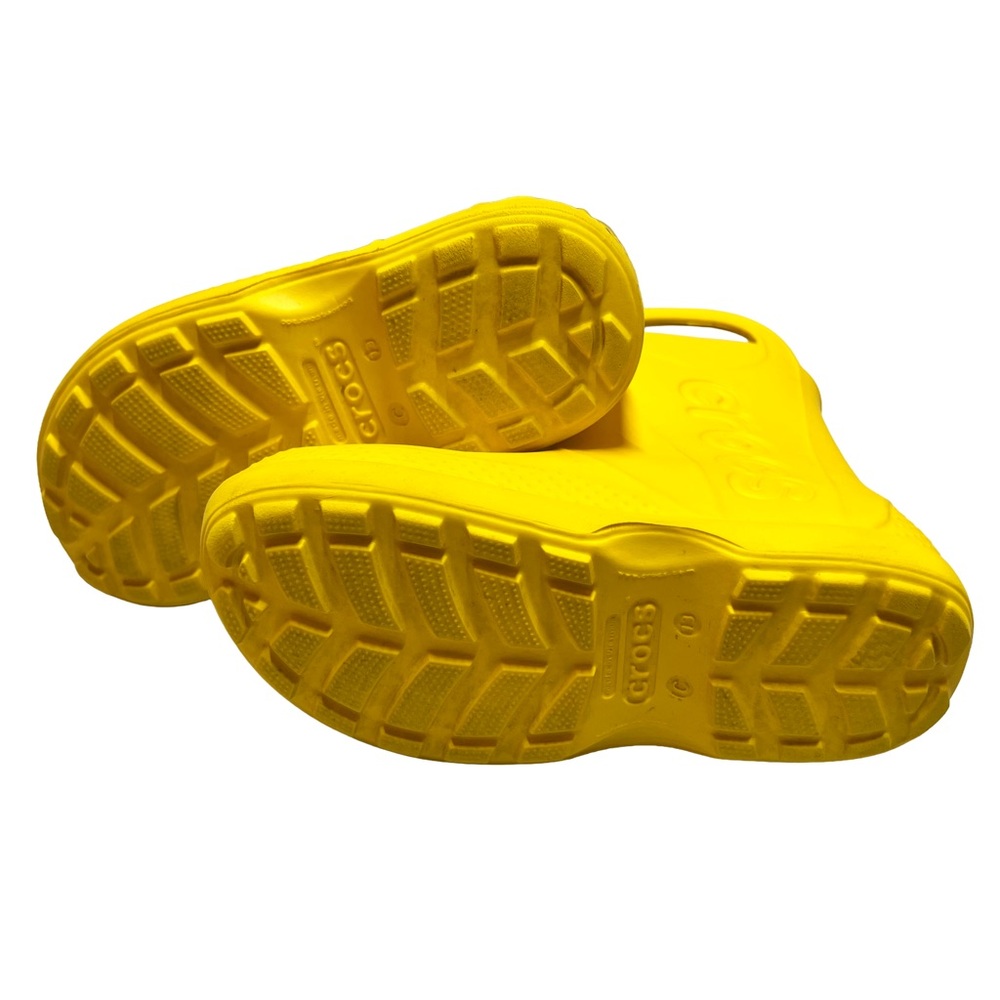 CROCS Kids Bright Yellow Rain Boots - Picture 7 of 8